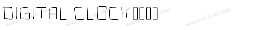 digital clock字体转换